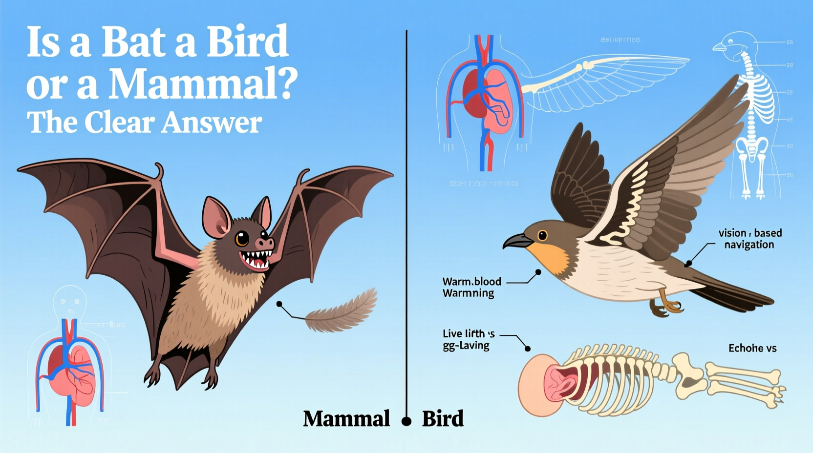 is bat a bird or a mammal