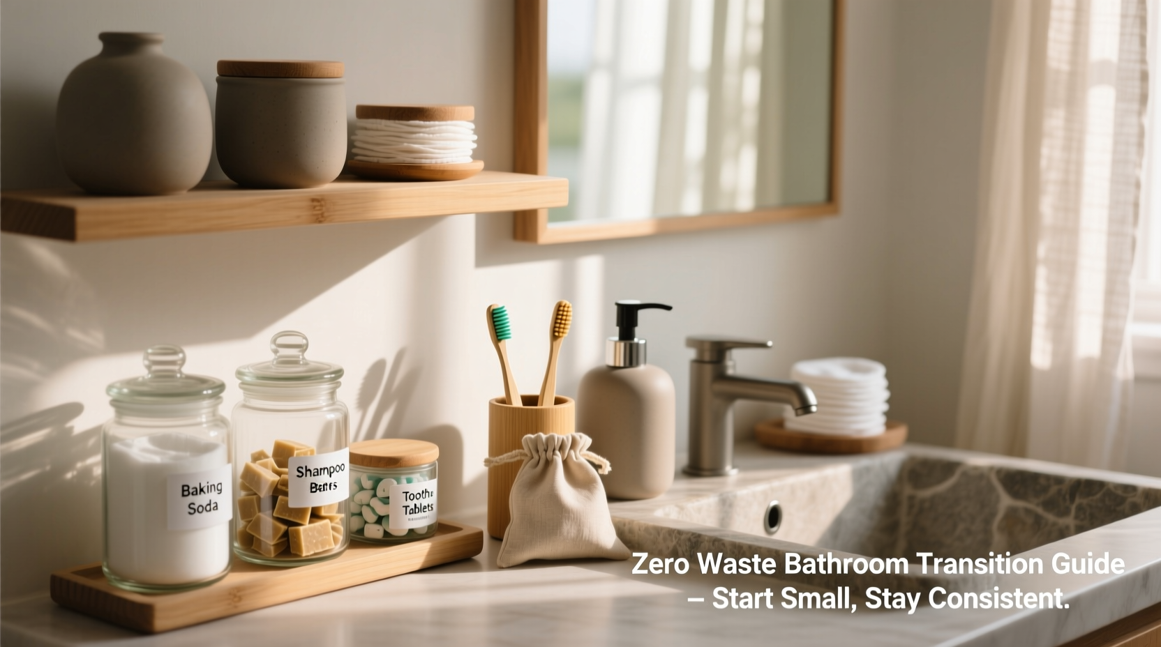 how to transition to a zero waste bathroom routine
