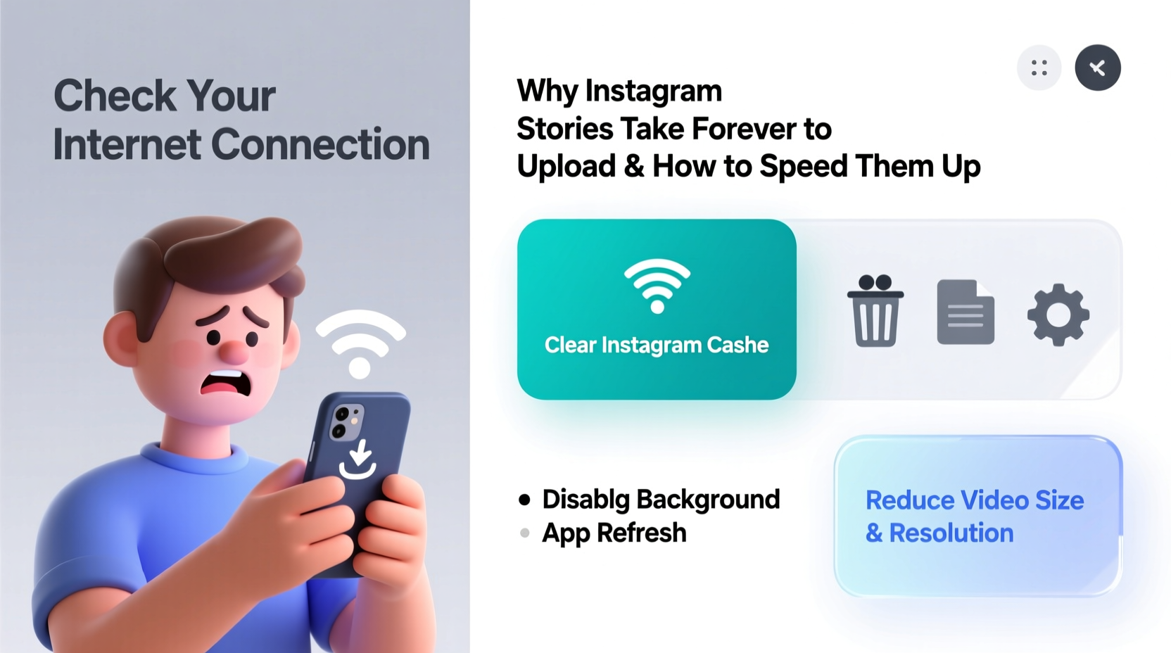 why does my instagram take forever to upload stories and how to speed it up