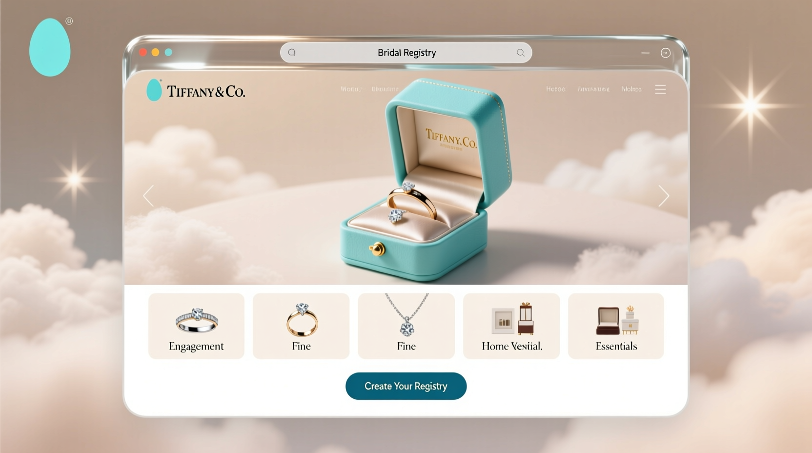 how do i create an online tiffany bridal registry