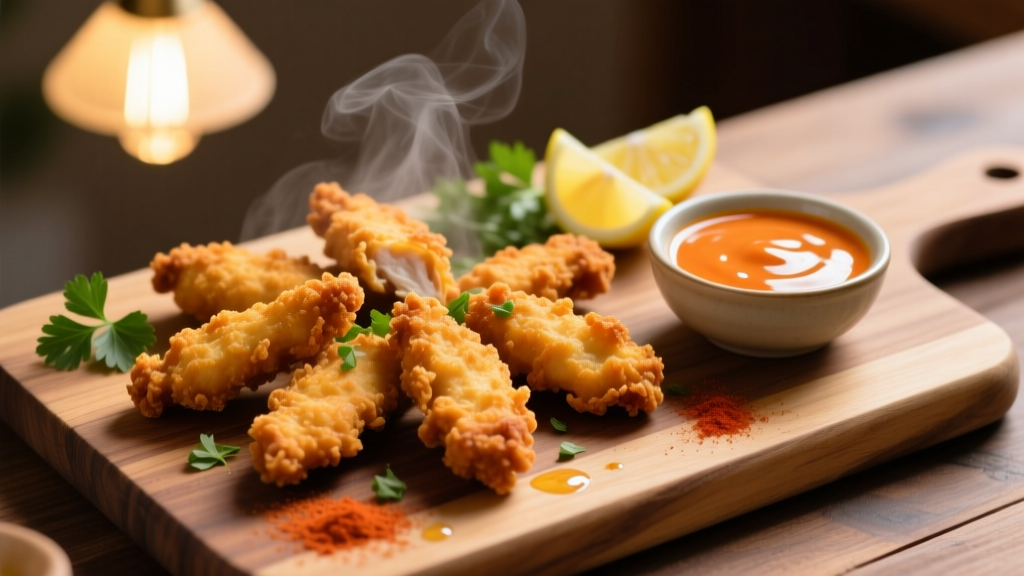 Crispy Air Fryer Chicken Tenders + Homemade Sauce