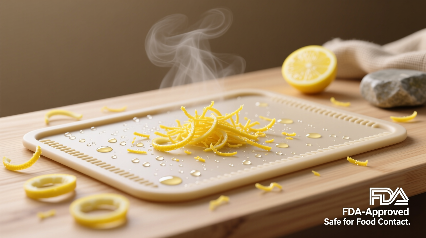 eco friendly cleaning lemon zest infusion for silicone mats