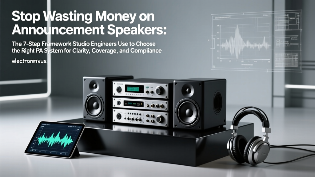 Stop Wasting Money on Announcement Speakers: The 7-Step Framework Studio Engineers Use to Choose the Right PA System for Clarity, Coverage, and Compliance
