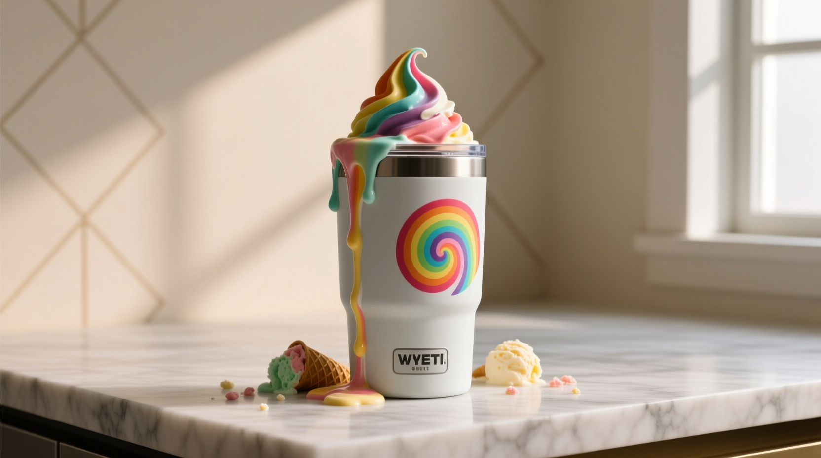 this yeti cup will greatly improve your ice cream game