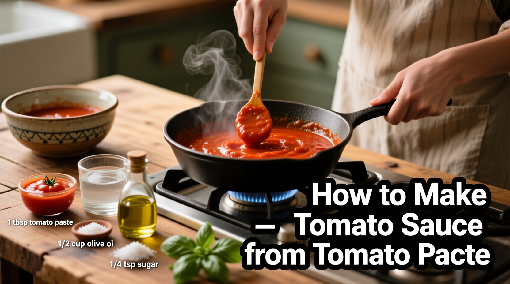 How to Make Tomato Sauce from Paste: Quick 3-Ingredient Method