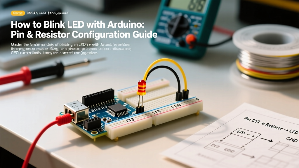 How to Blink LED with Arduino: Pin & Resistor Configuration Guide
