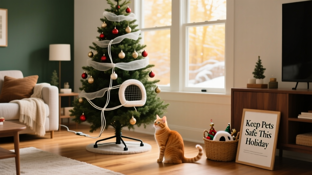 Cat-proof your Christmas trees & seasonal safety tips