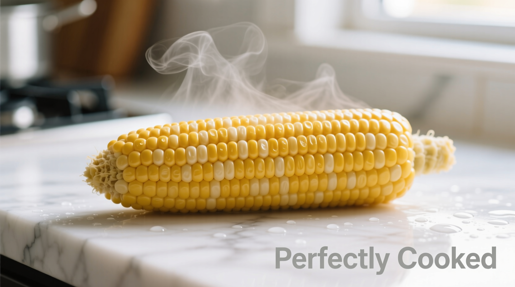 Fresh corn kernels showing perfect cooking texture