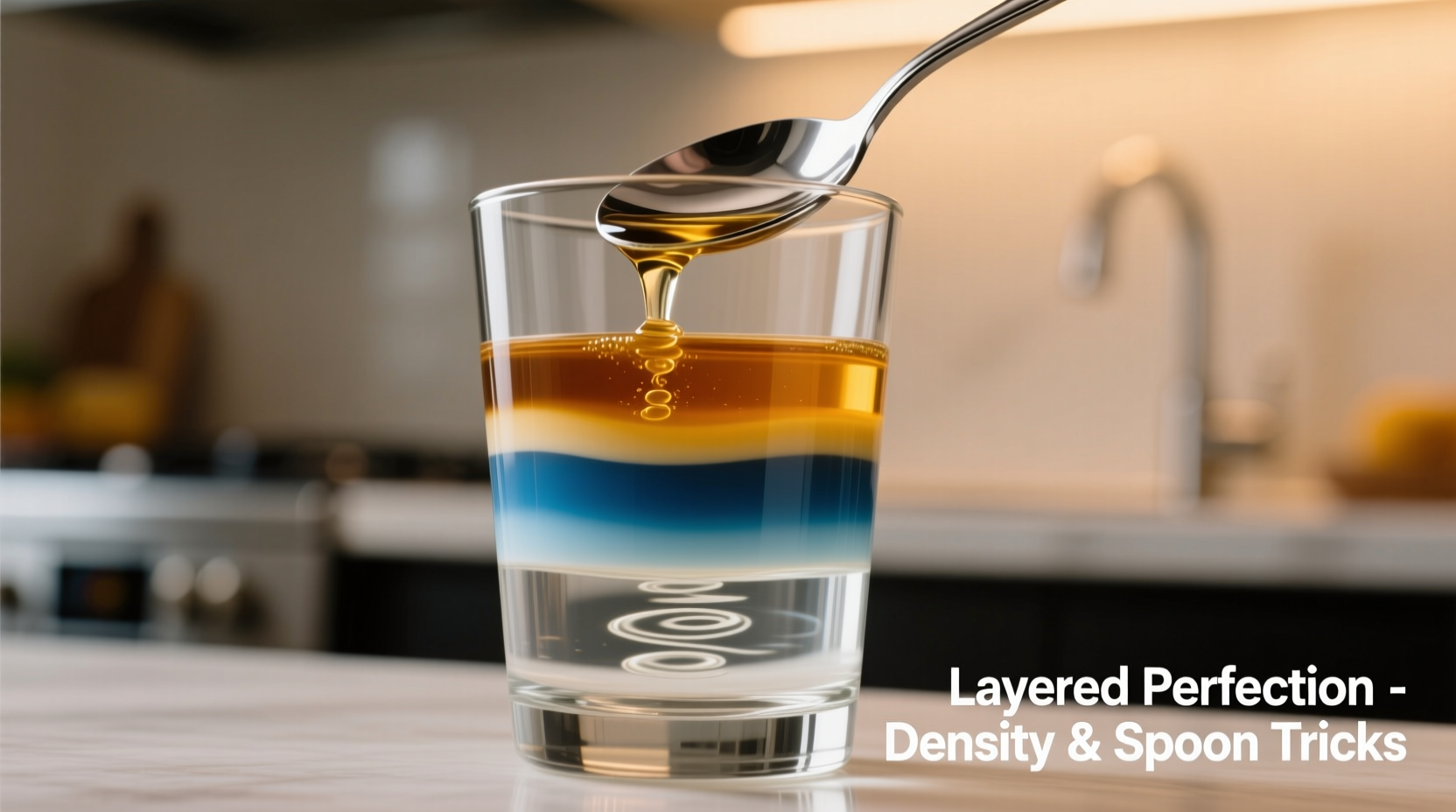 How To Make A Layered Shot Without Spilling Using Density And Spoon Tricks
