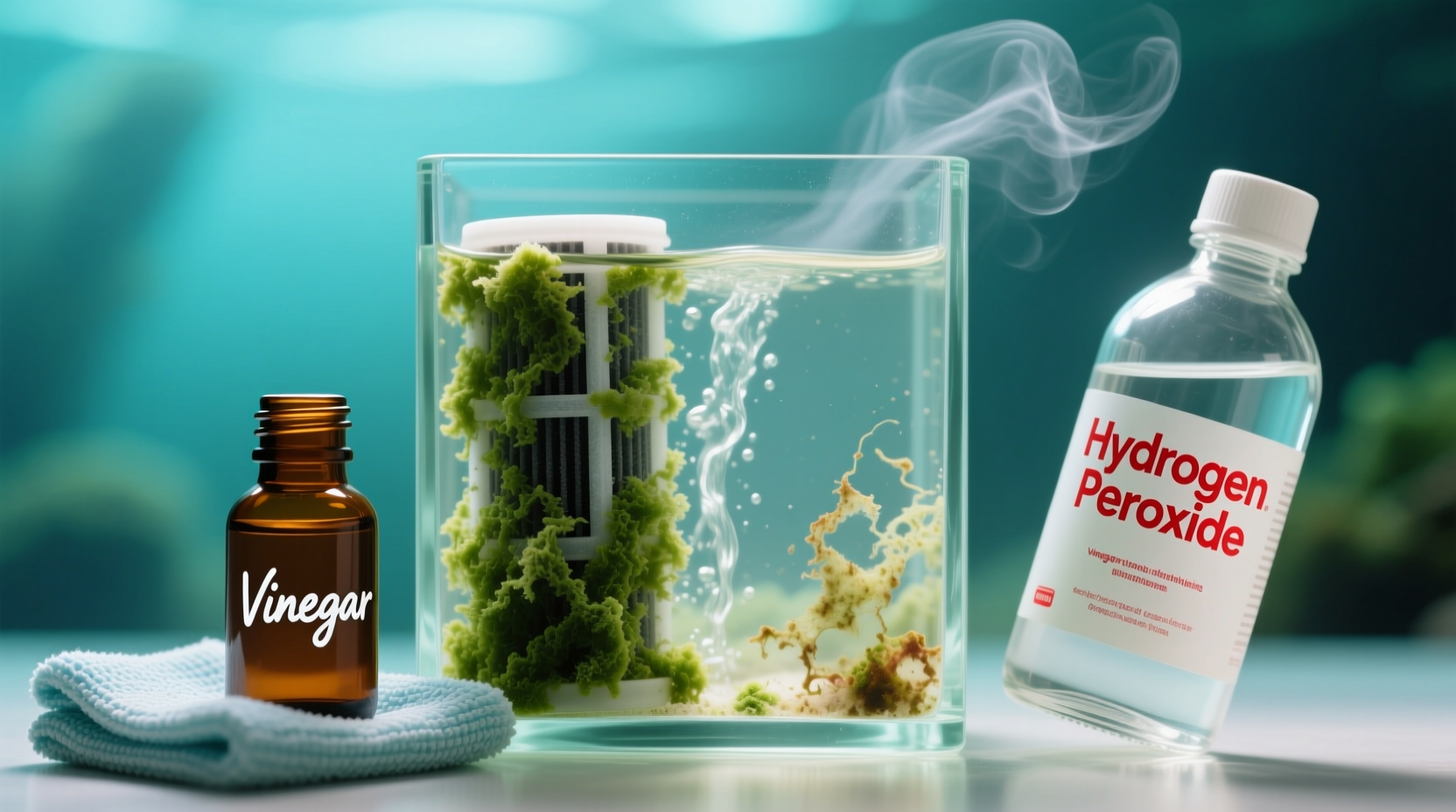 vinegar vs peroxide for aquarium filters