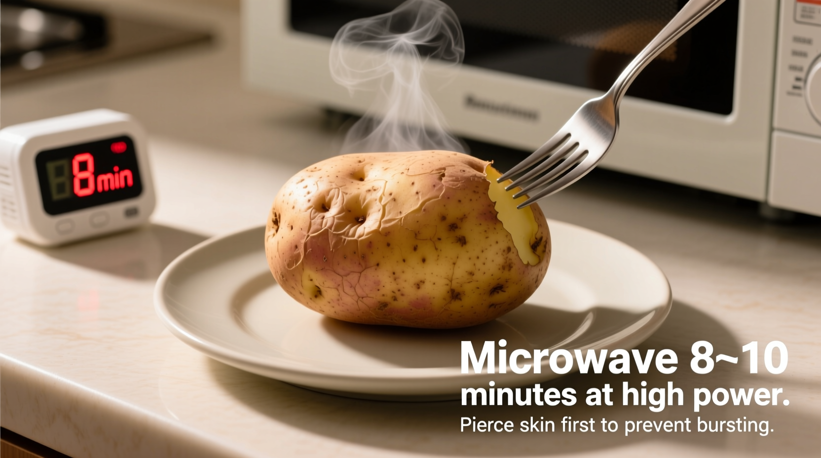 Microwave Baked Potato: Perfect in 12 Minutes (Step-by-Step)
