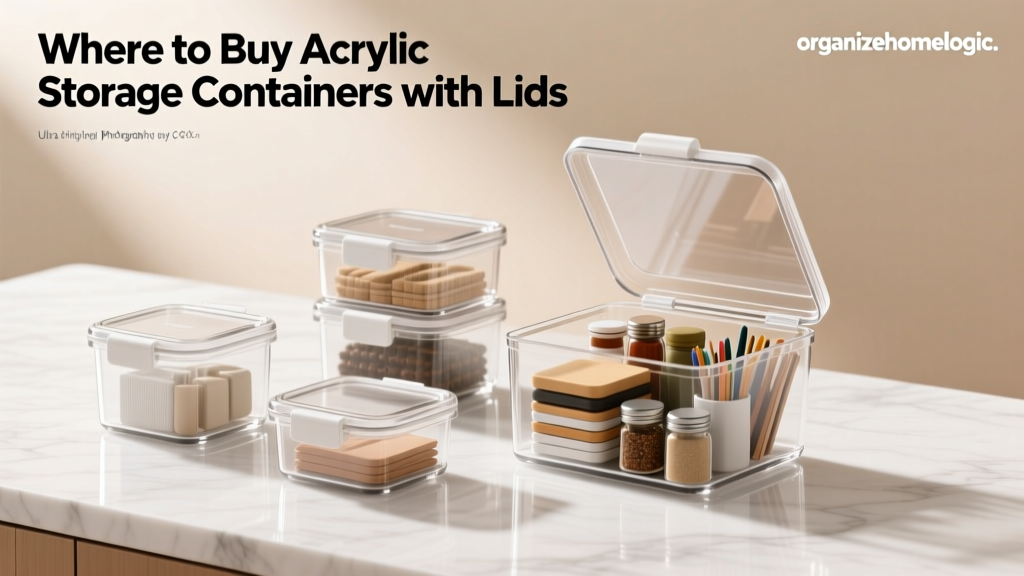 Where to Buy Acrylic Storage Containers with Lids