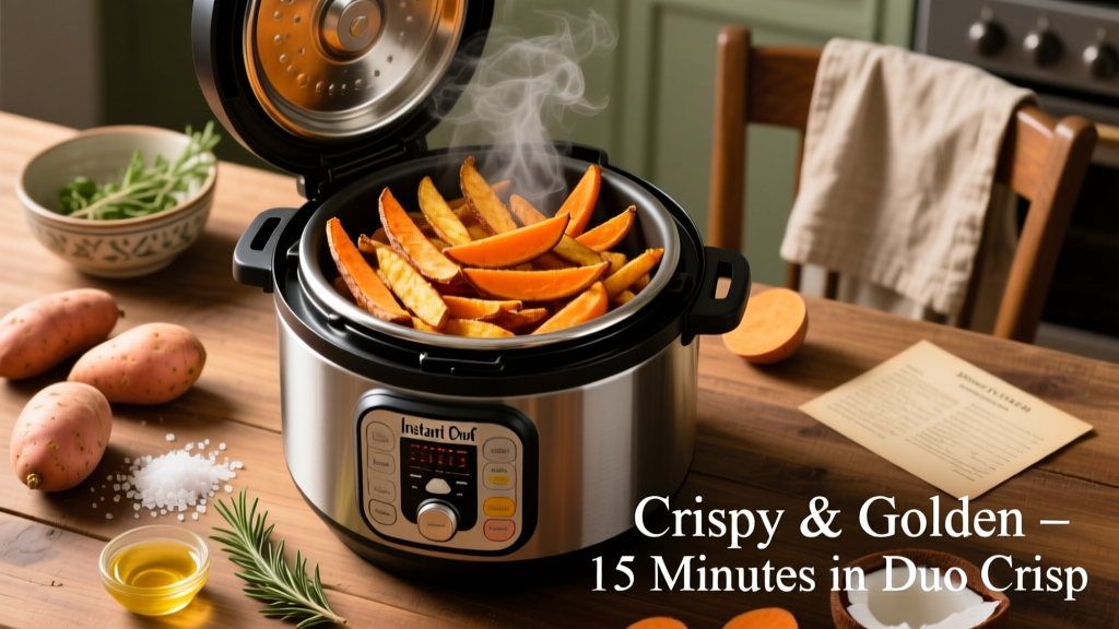 Crispy Sweet Potato Fries in Instant Pot Duo Crisp
