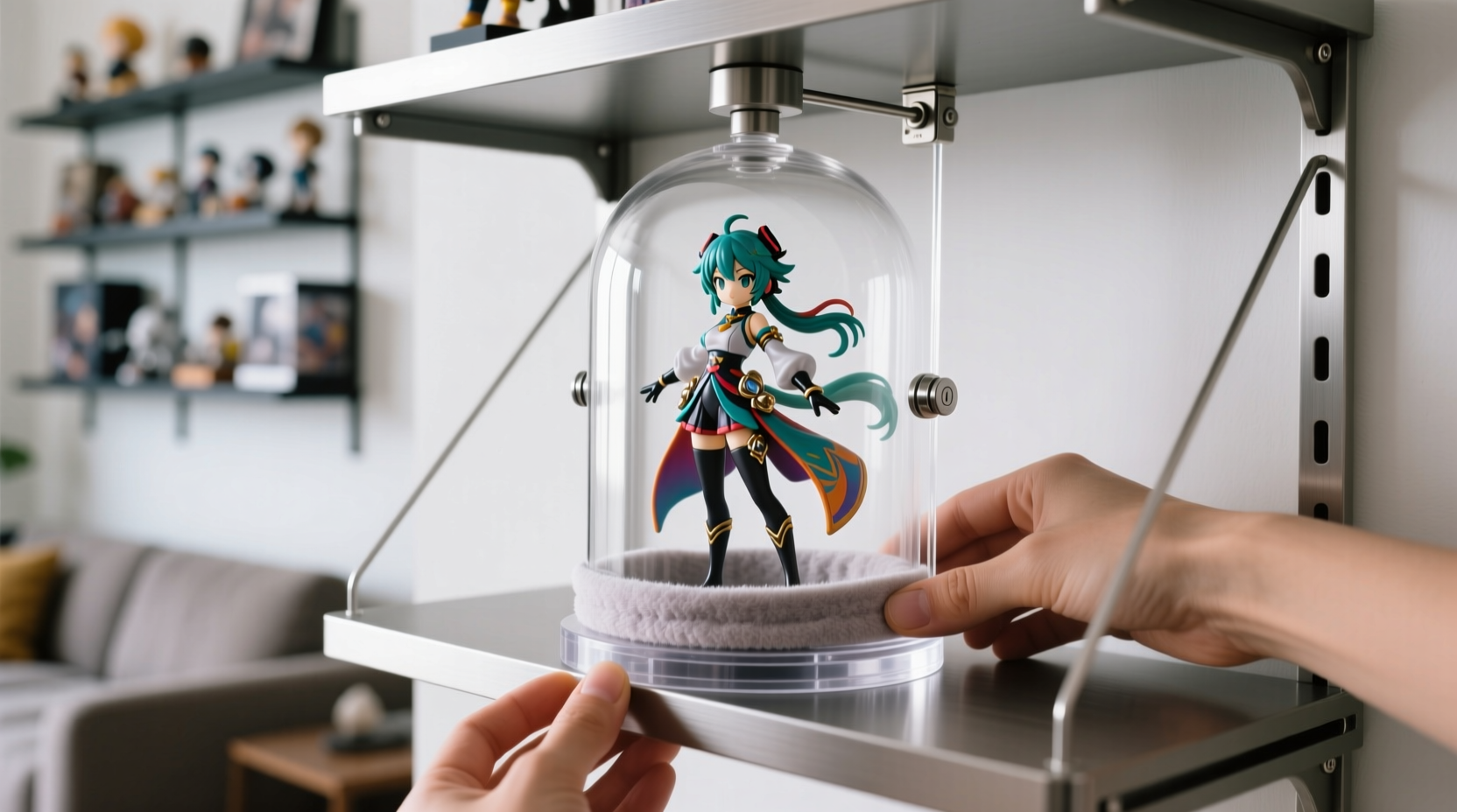 sanitize anime figure display stands