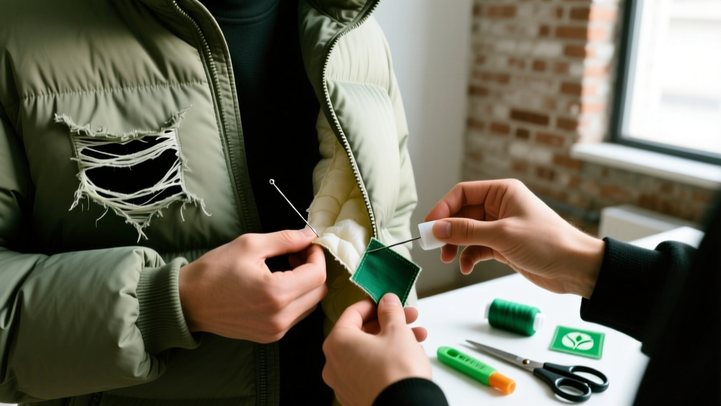 How to Repair a Torn Streetwear Puffer Jacket at Home