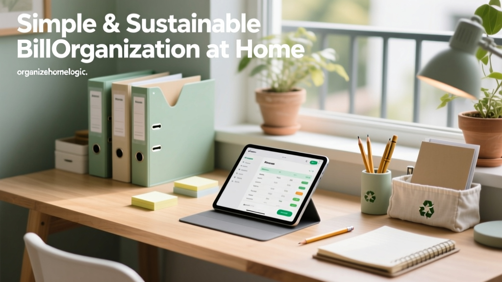 Simple & Sustainable Bill Organization at Home