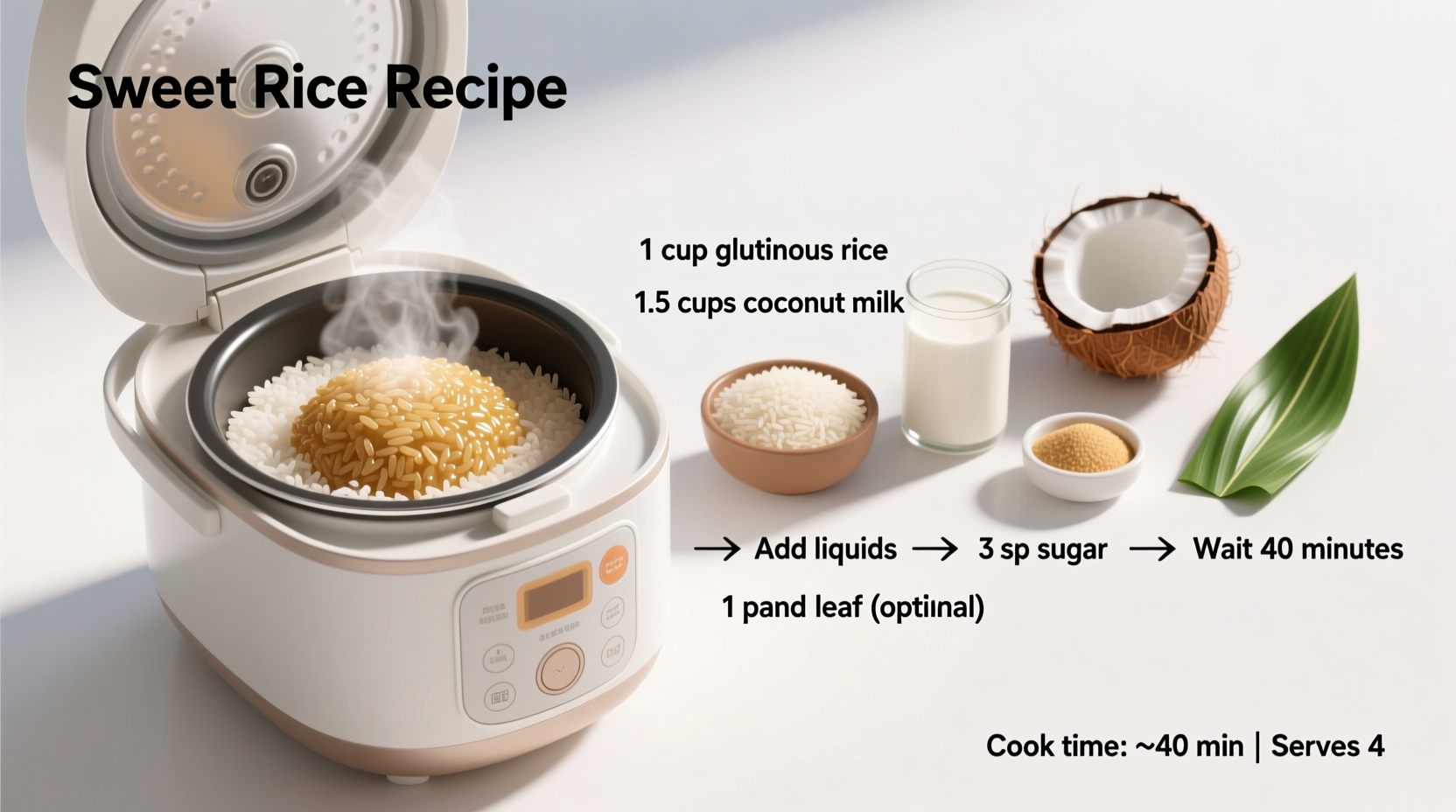 Perfect Sweet Rice in Rice Cooker: Foolproof Method