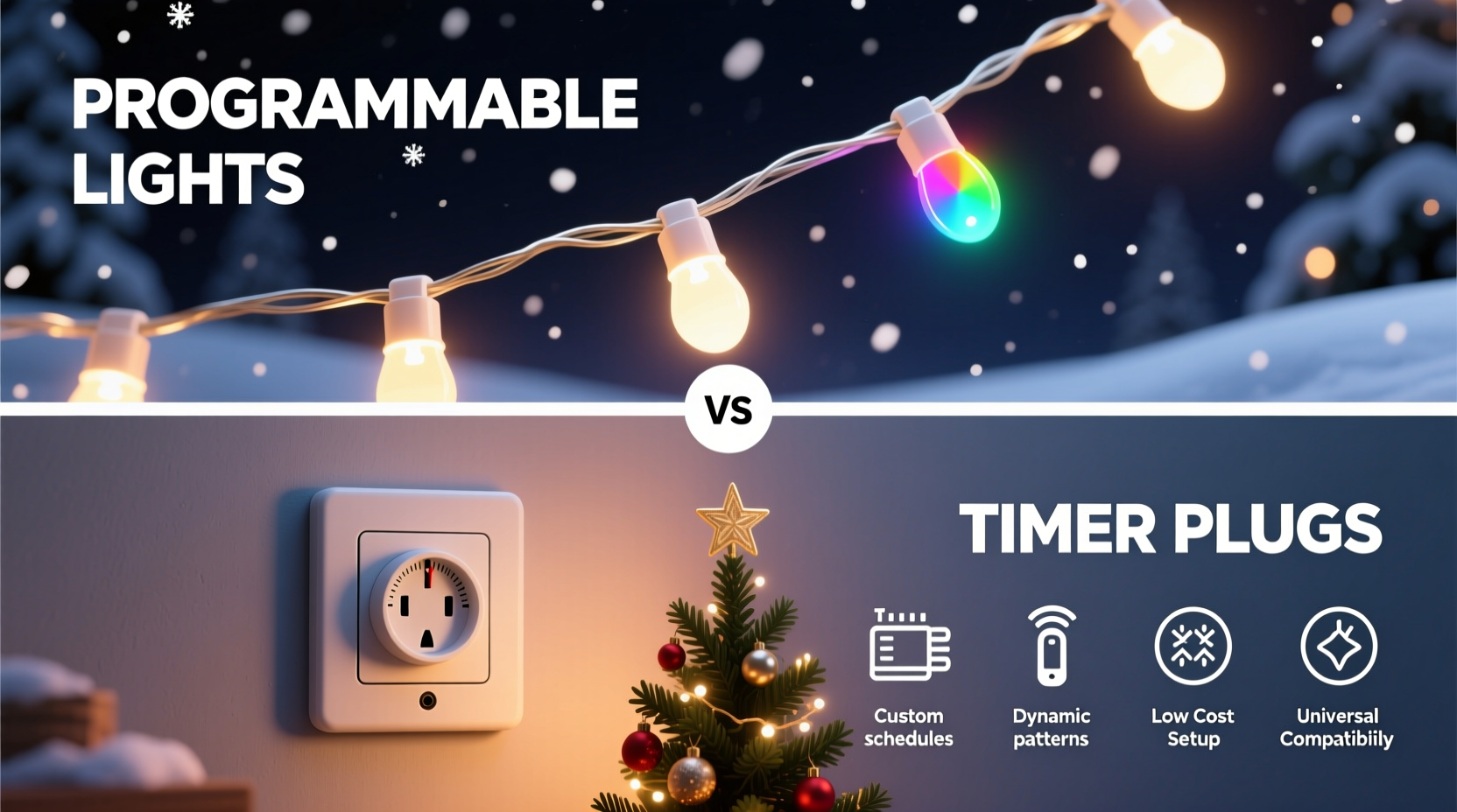 programmable christmas lights vs timer plugs what pros actually use
