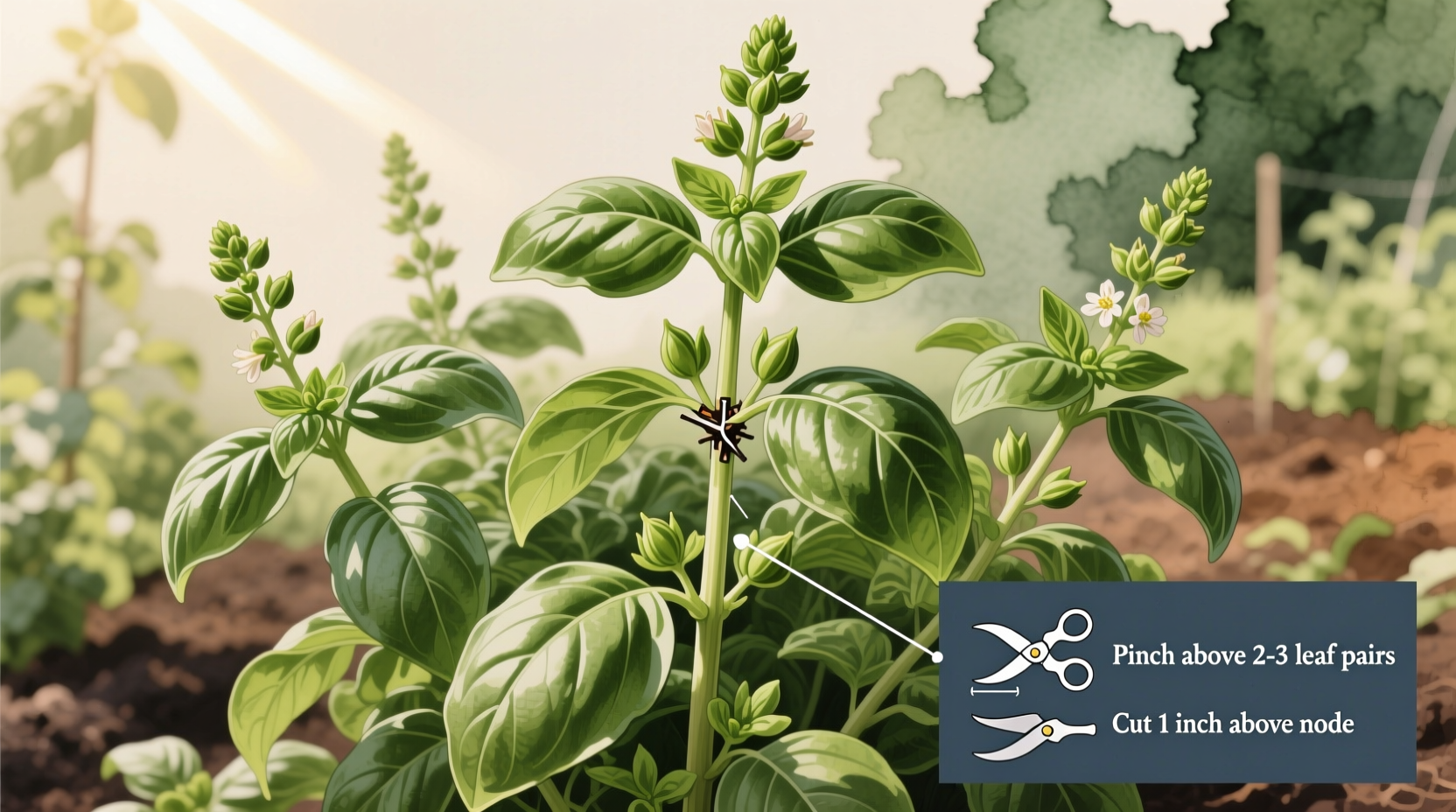Basil Pruning Guide: 3 Tips for Max Yield | TheHomeSprouts