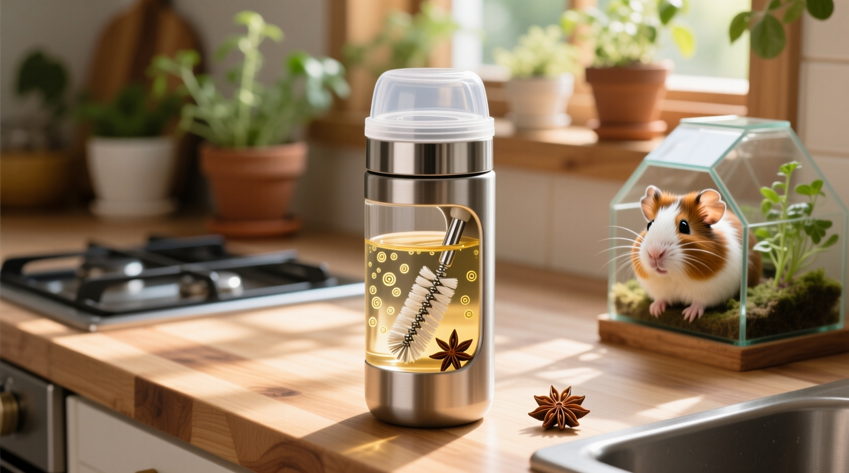 eco friendly guinea pig water bottle sanitization