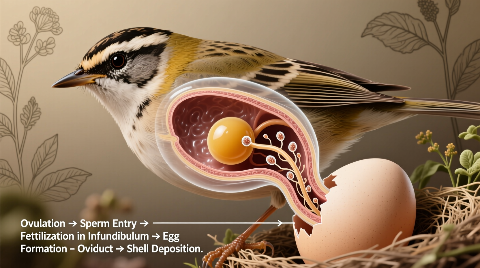 how do bird eggs become fertilized