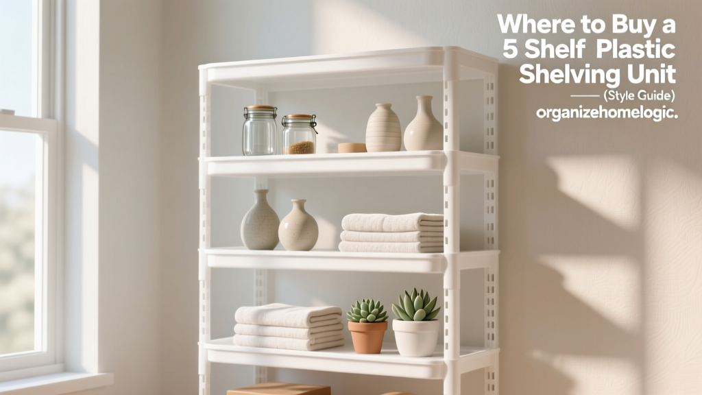 Where to Buy a 5 Shelf Plastic Shelving Unit (Style Guide)