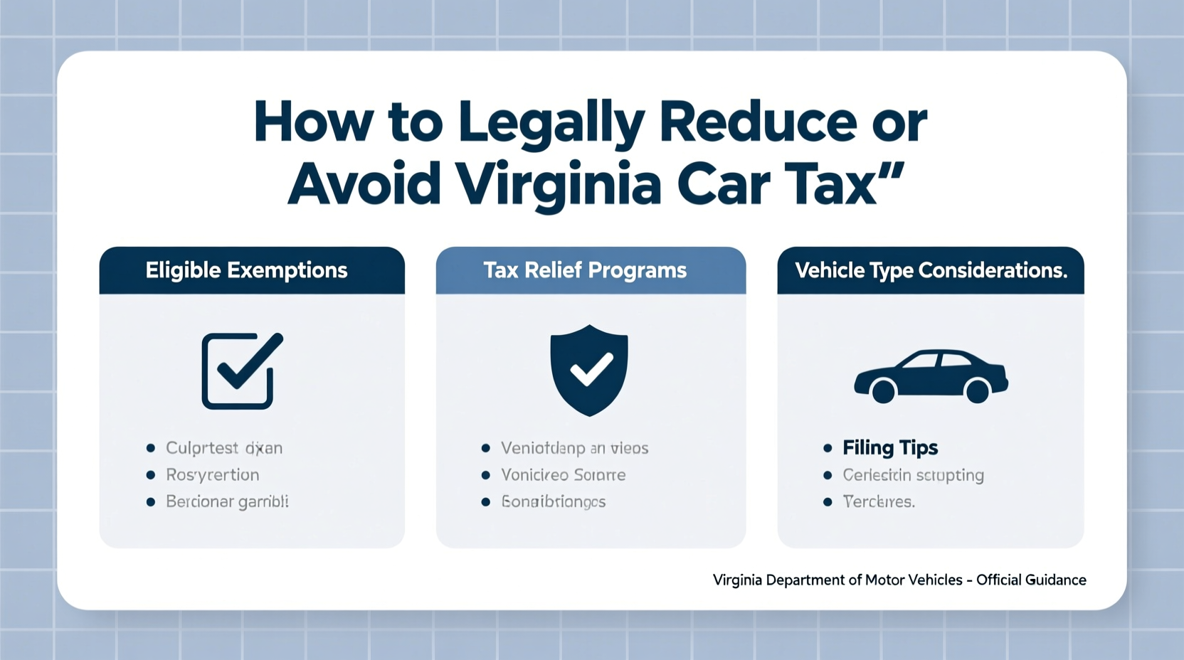 how to avoid virginia car tax