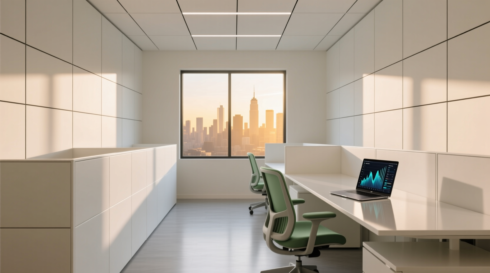 the gridded home office
