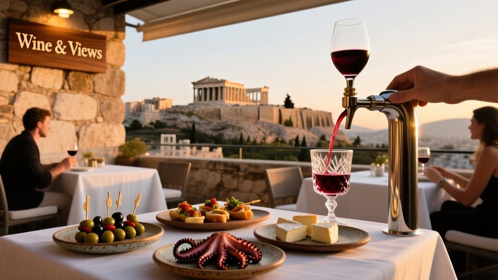 The Best Bars in Athens for Wine, Tapas, and Uninterrupted Acropolis Views