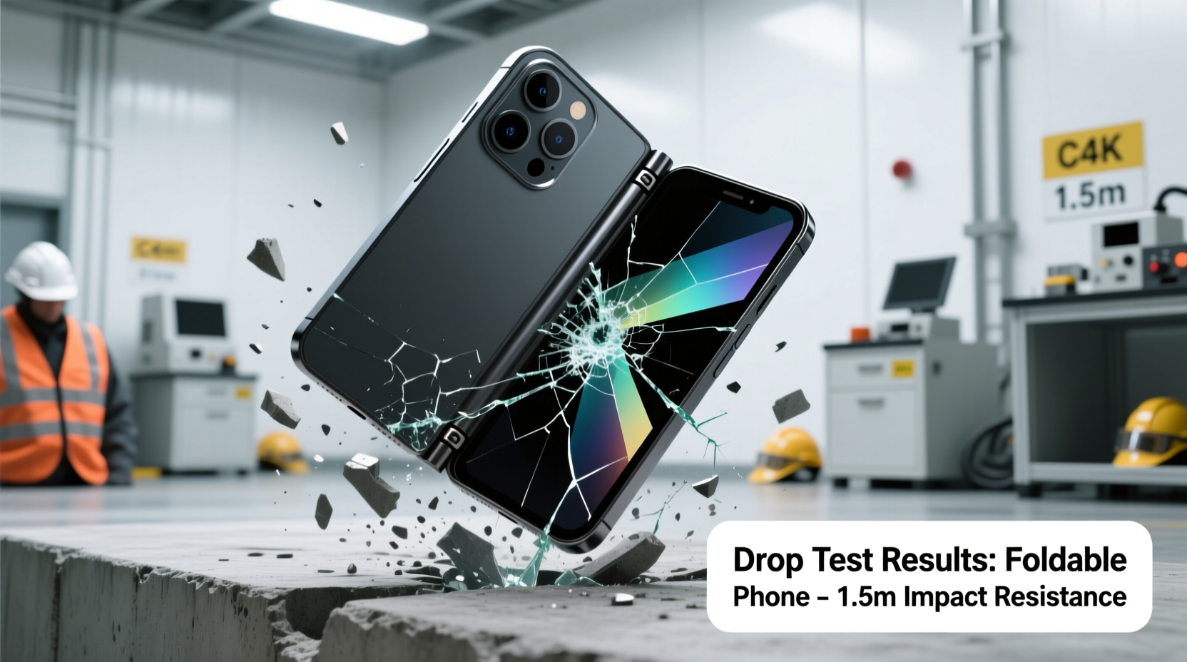 are foldable phones durable enough for rough handling drop test results