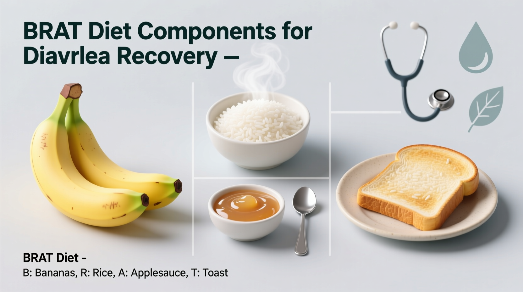 BRAT diet components for diarrhea recovery