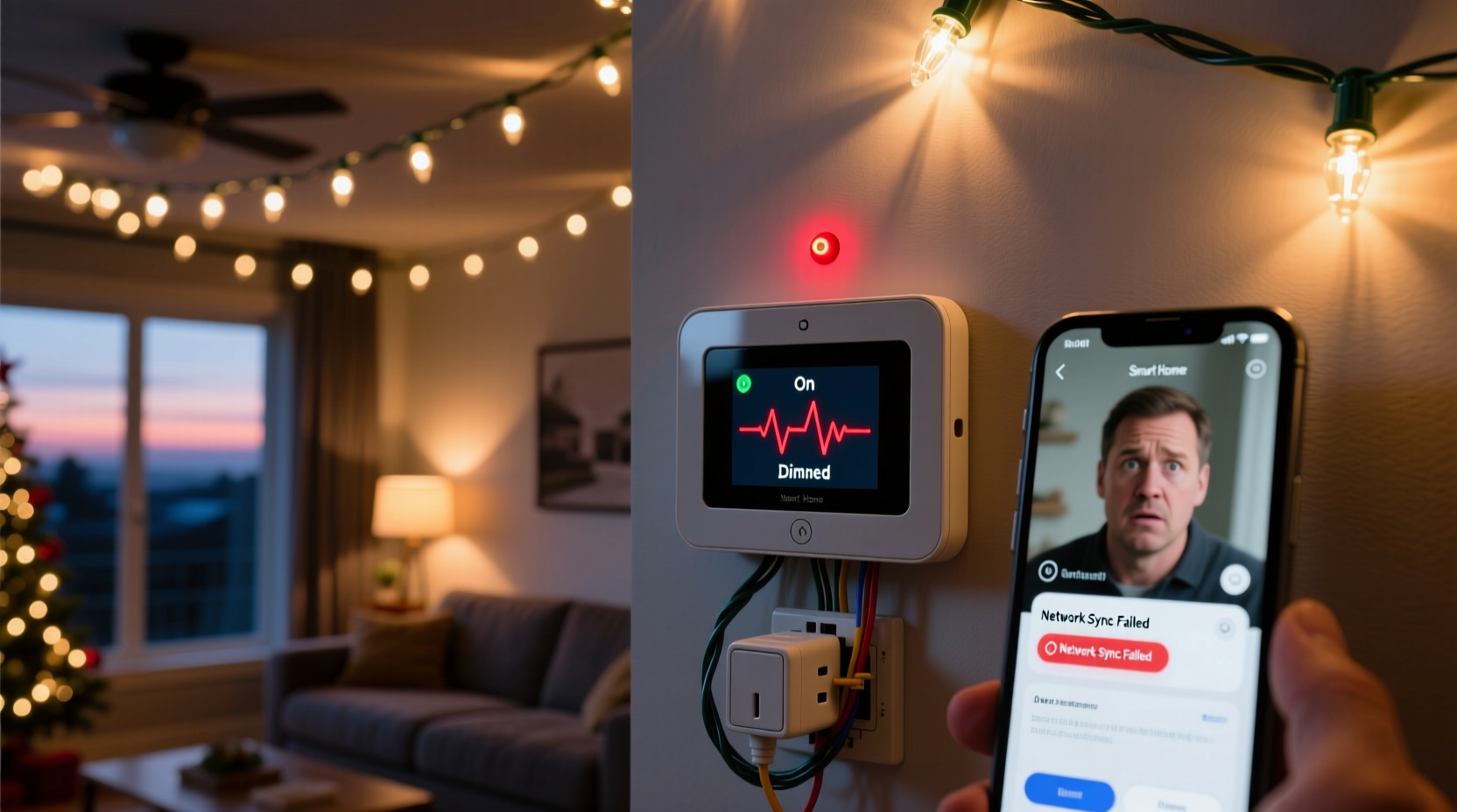 why does my smart home dim christmas lights unexpectedly