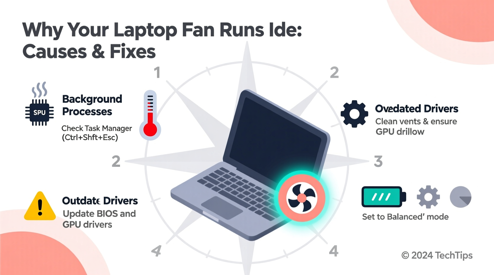 why does my laptop fan run even when idle common causes and quick fixes