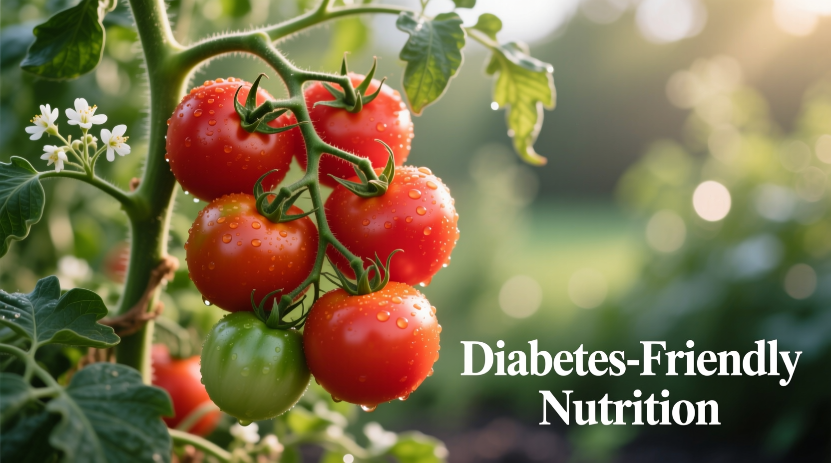Fresh tomatoes on vine for diabetes diet