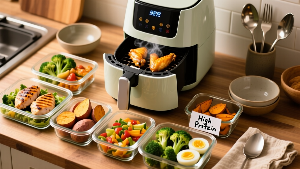 High Protein Meal Prep with an Air Fryer