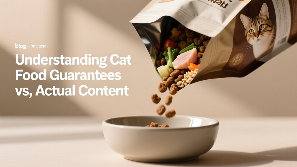 Understanding Cat Food Guarantees vs Actual Content