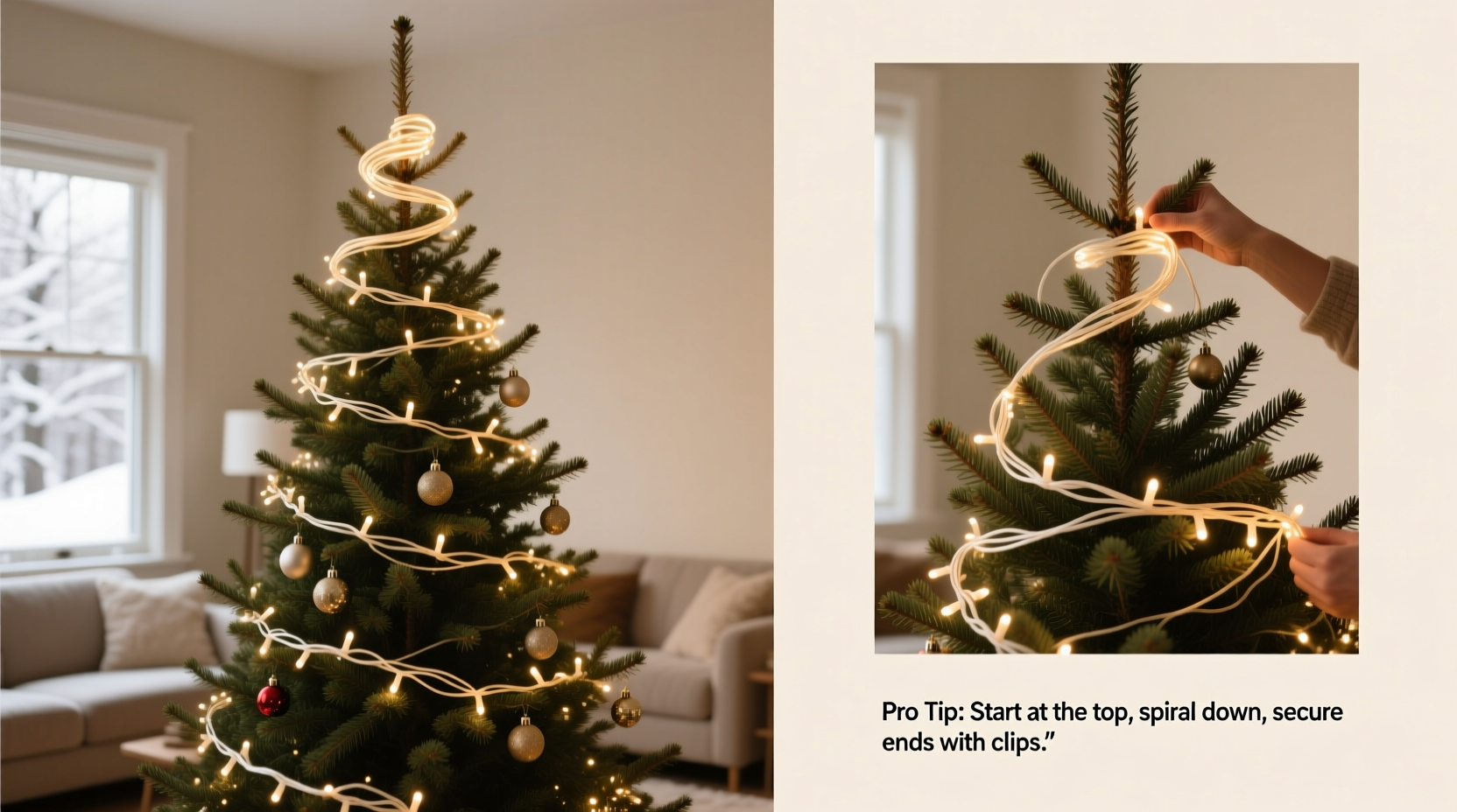 how to wrap a christmas tree in lights before adding ornaments like a pro