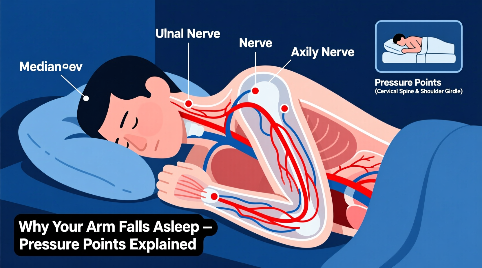 why does my arm fall asleep when i sleep pressure points explained