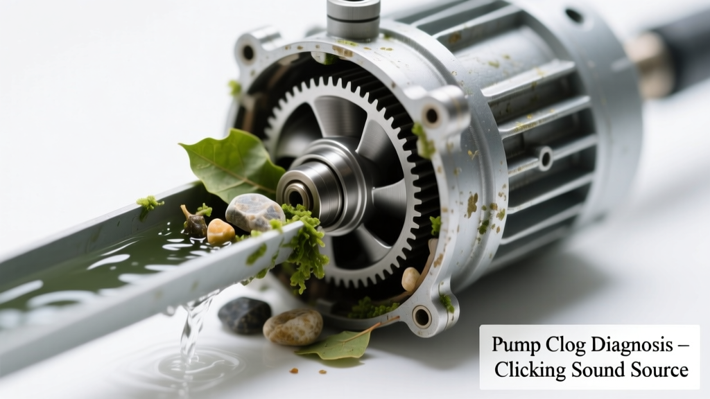 Pond Pump Clogged Making Clicking Sound: Quick Diagnosis