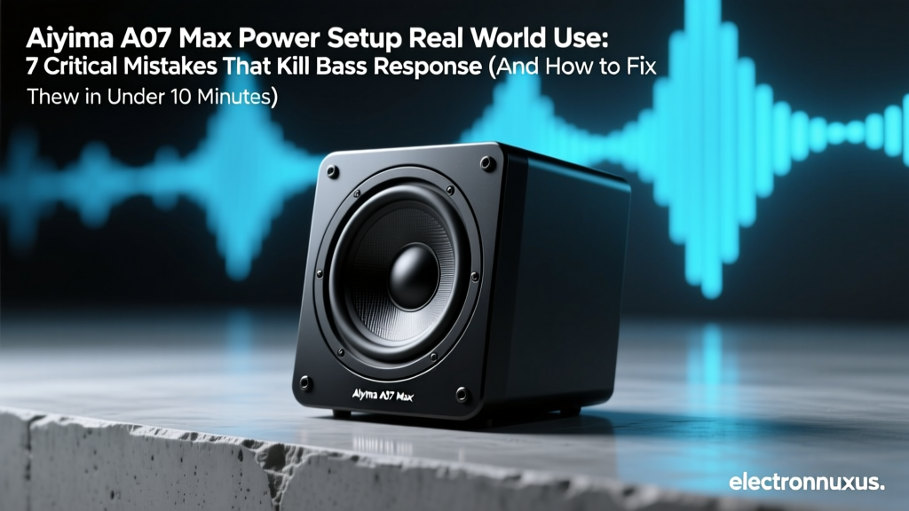Aiyima A07 Max Power Setup Real World Use: 7 Critical Mistakes That Kill Bass Response (And How to Fix Them in Under 10 Minutes)