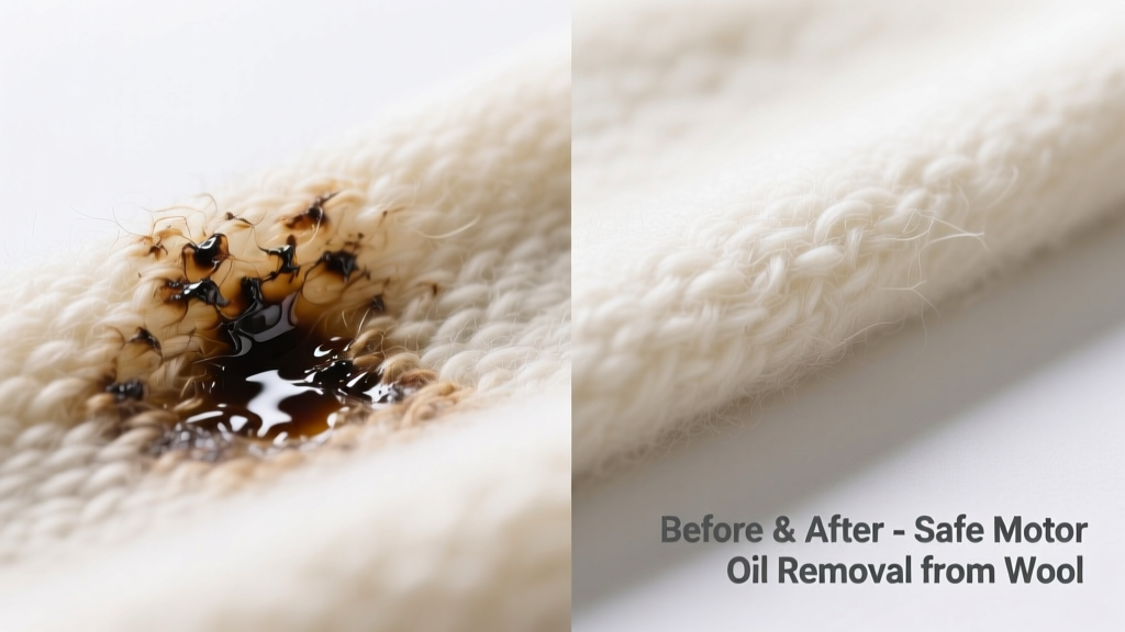 How to Remove Motor Oil from Wool Safely