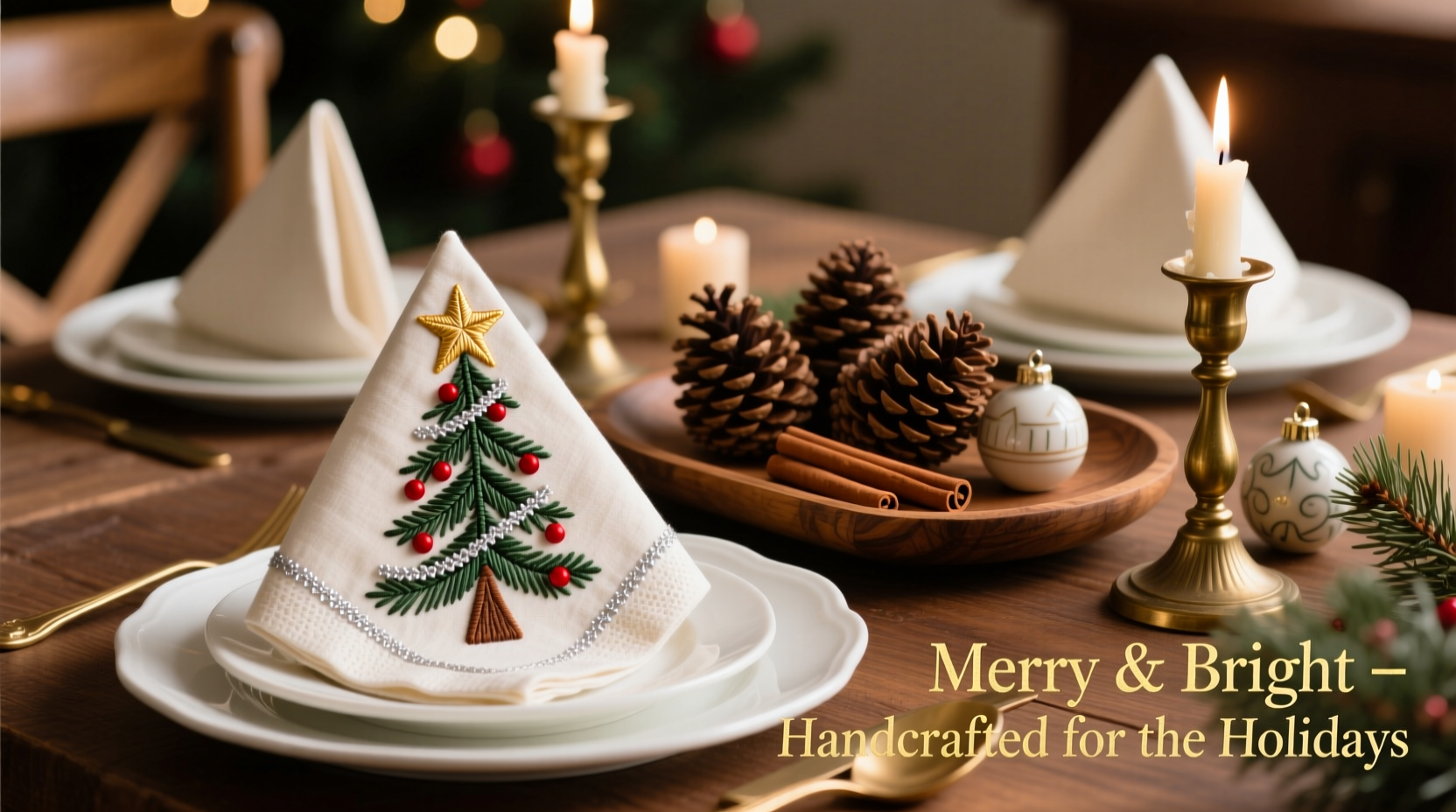 how do you make christmas tree napkins