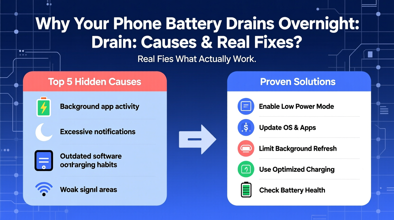 why does my phone battery drain so fast overnight causes and real fixes
