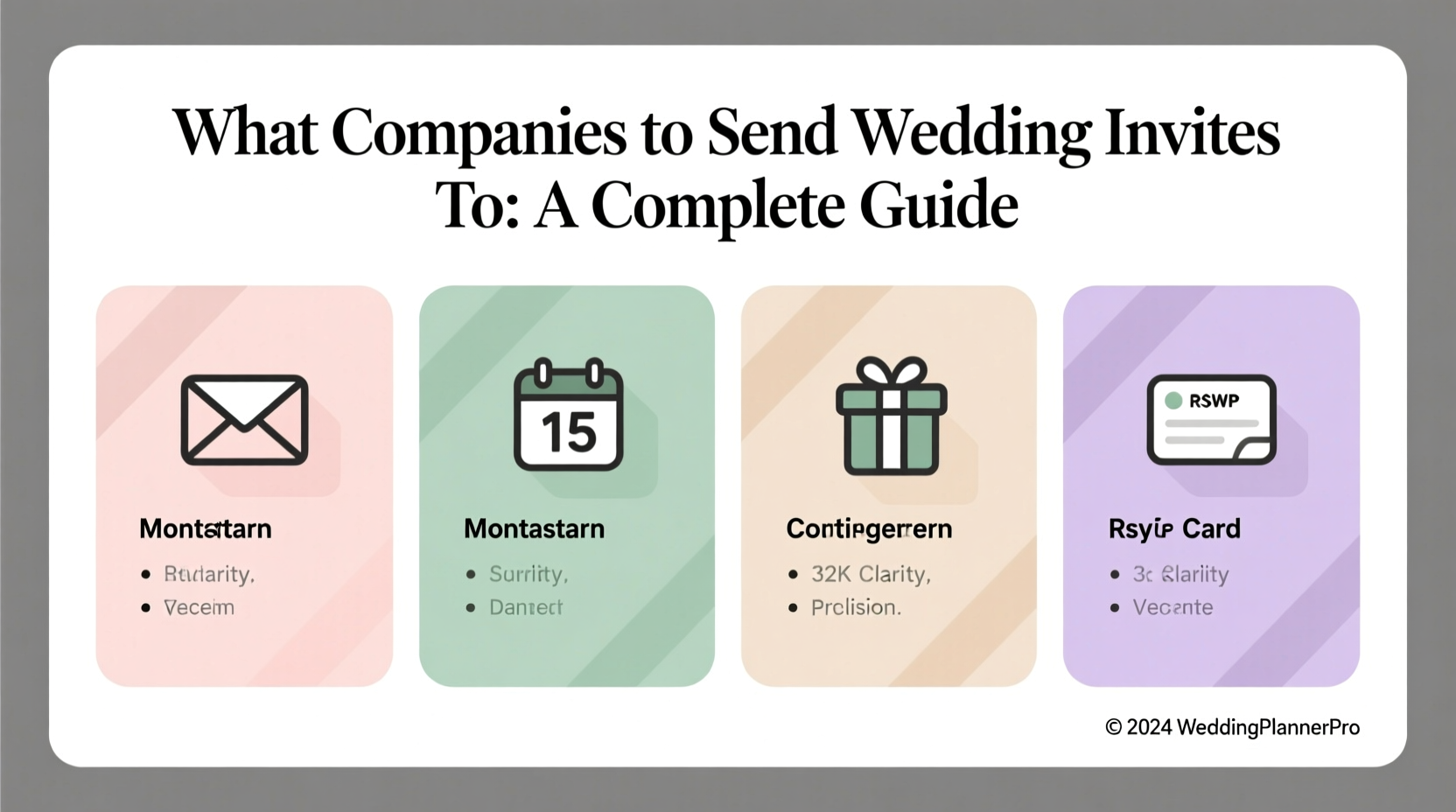 what companies to send wedding invites to