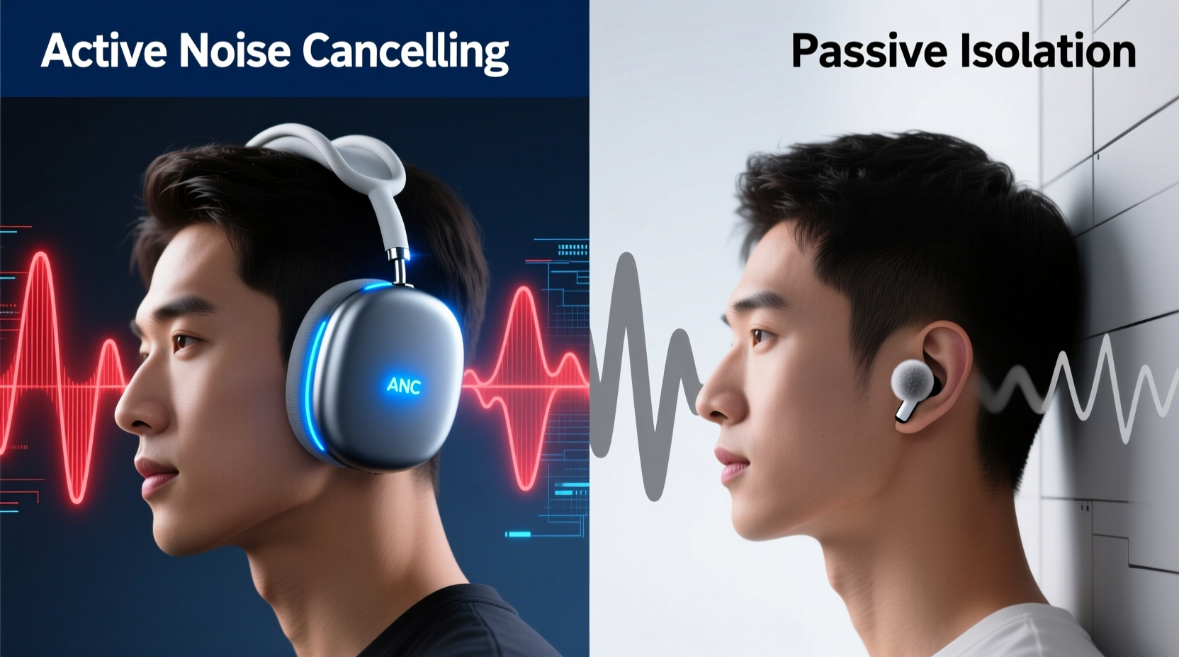 active noise cancelling vs passive isolation understanding the difference