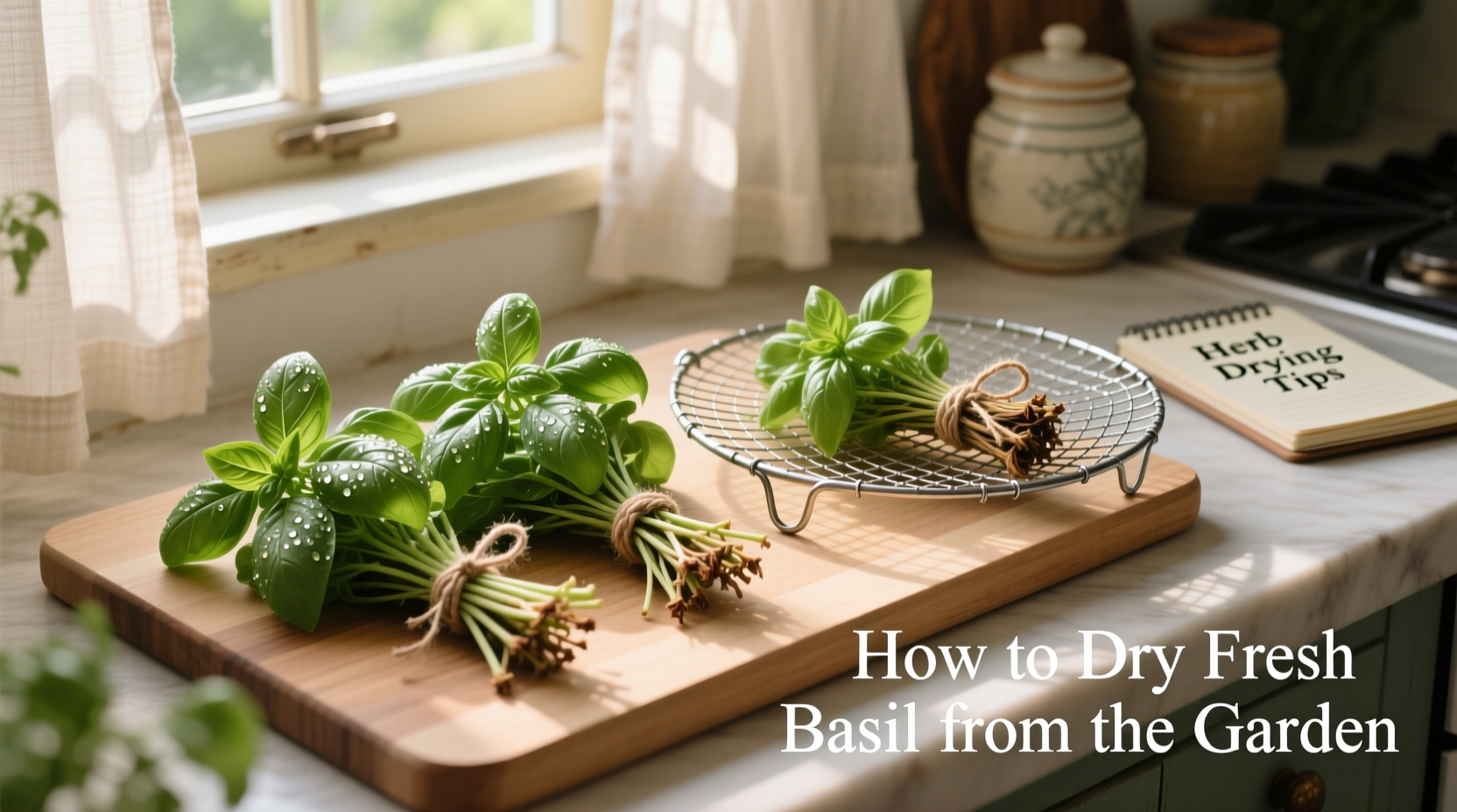 3 Ways to Dry Fresh Basil | TheHomeSprouts