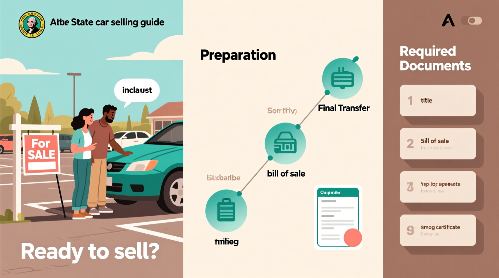 how to sell a car in washington state