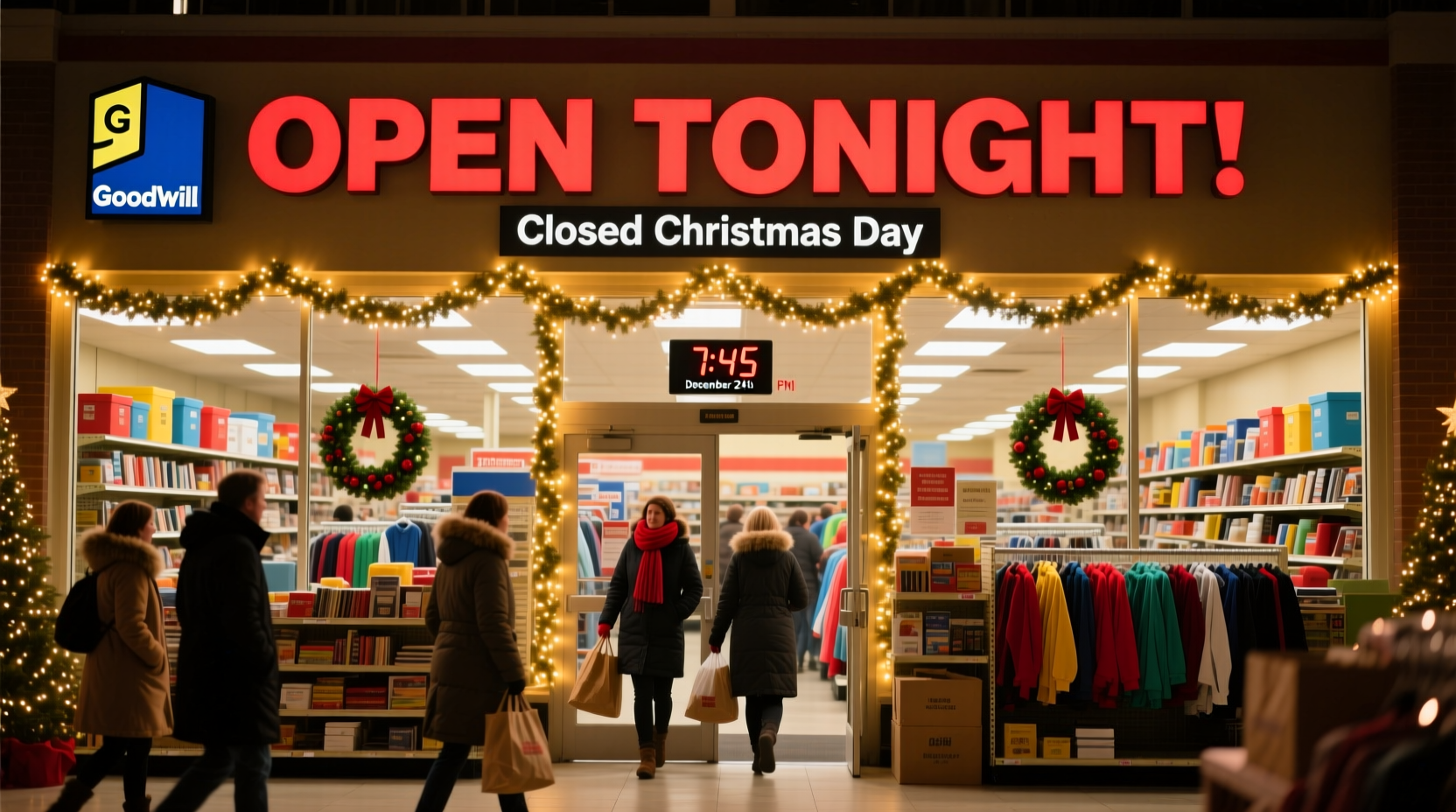 is goodwill open on christmas eve