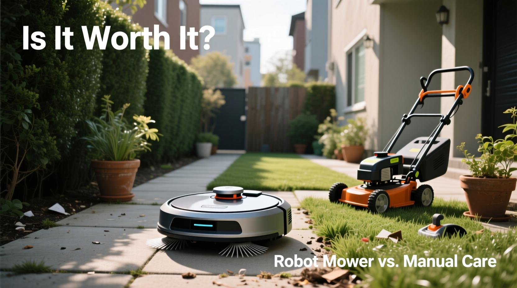 is a robot lawn mower worth it for small urban yards or just unnecessary