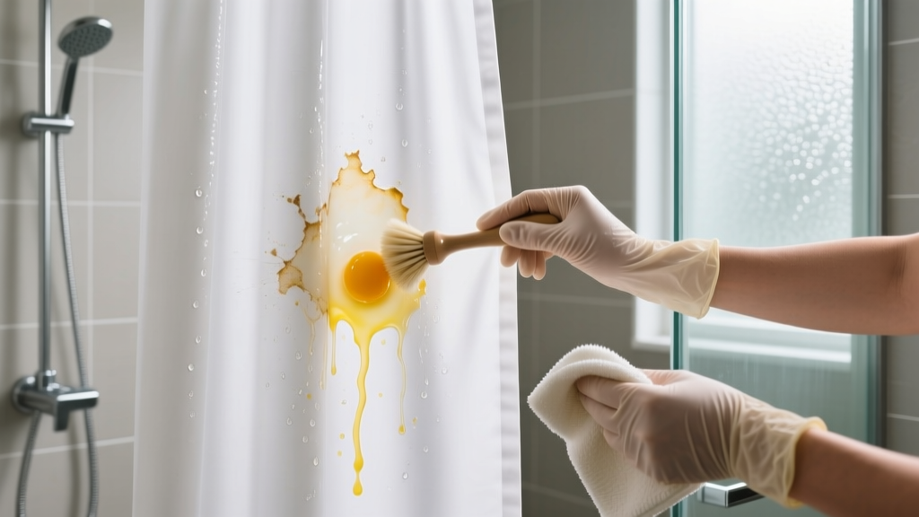 Tested: How to Get Egg Out of Shower Curtain Fast